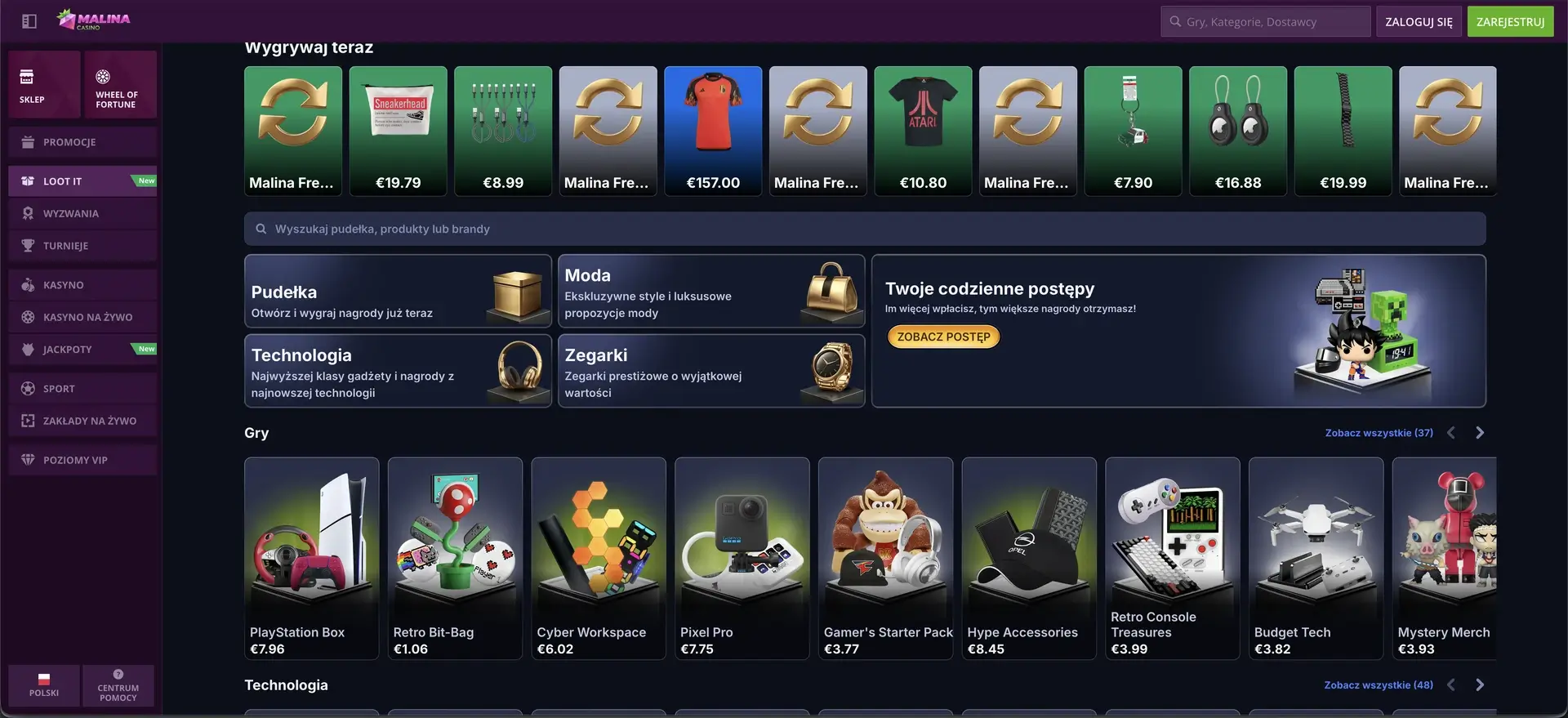 Katalog nagród Loot it